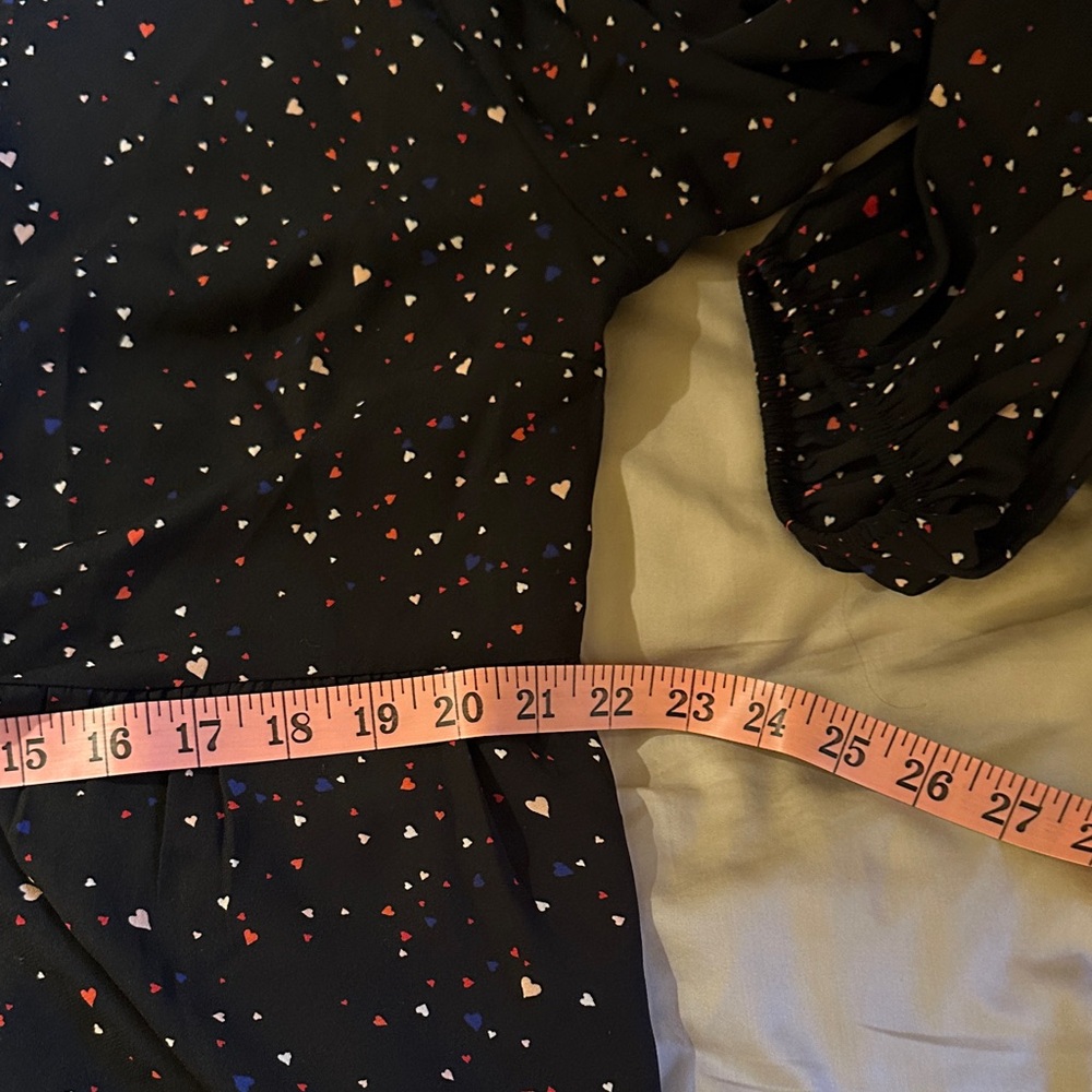 Multicolored hearts Pattern Blouse - Picture 6 of 6